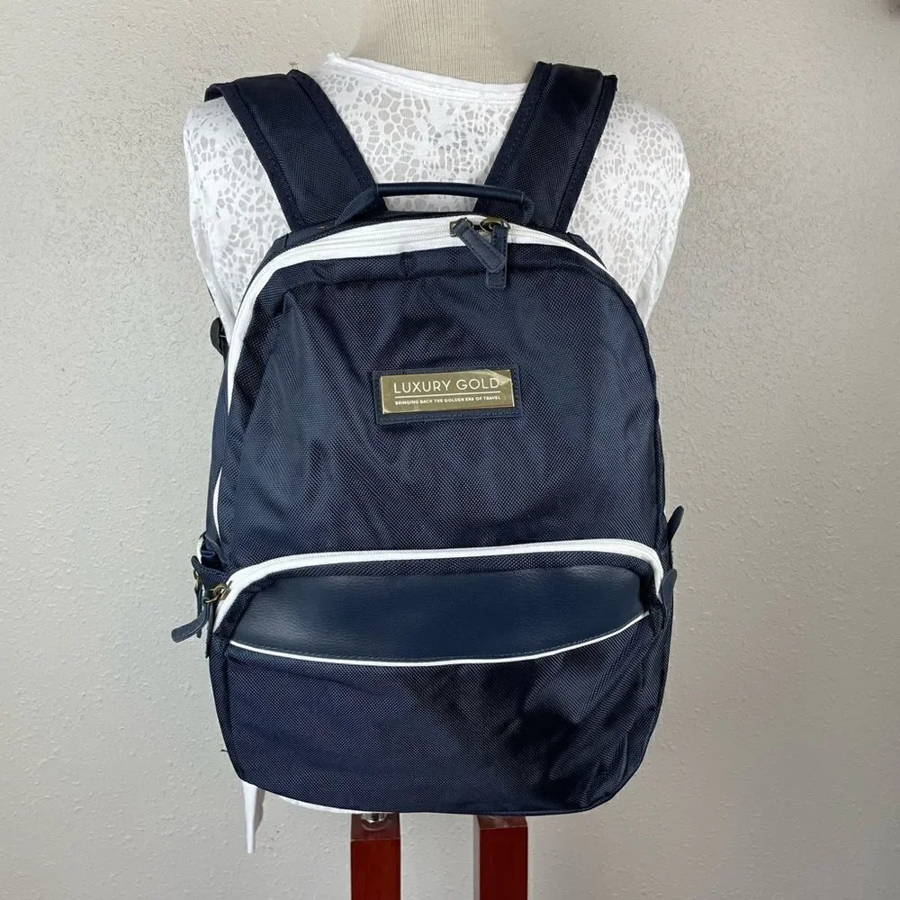 NWOT Luxury Gold Backpack